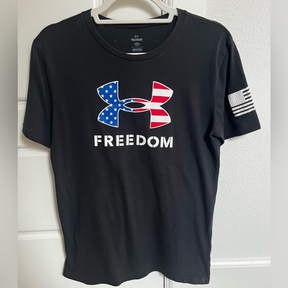 Boys Under Armour Flag Logo Short Sleeve